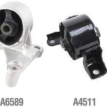 DNJ MMK1019 Complete Engine Motor & Transmission Mount Kit for 2001-2005 / Honda/Civic 2 Doors / 1.7L