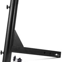 MICTUNING Upgraded Version Hitch Mount Flagpole Holder with Anti-Wobble Screws Universal for 2 inches Receiver