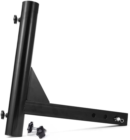 MICTUNING Upgraded Version Hitch Mount Flagpole Holder with Anti-Wobble Screws Universal for 2 inches Receiver