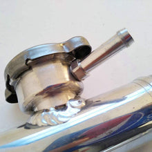 38mm 1-1/2" Full Aluminum In Line Radiator Hose Connector Filler Neck + Cap