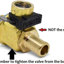 F133N with LC-10 F-Series Large Body Fumoto Valve with Long Nipple and LC-10 Lever Clip for M12-1.25