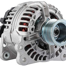 New DB Electrical Alternator ABO0435-140 Compatible with/Replacement for John Deere 244J, 304J, 313, 315, 316GR, 318E, 318G, 320E, 326E, 328 400-24230 Voltage 12, Rotation CW, Amperage 140
