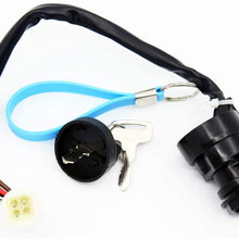 QAZAKY Ignition Key Switch Replacement for Yamaha YFM80 YFM100 YFA125 YFM225 YFM250 YFM350 YFZ350 Badger Champ Breeze Moto-4 Banshee Big Bear Warrior 80 100 125 350 YFM350FW YFM350ER YFM350X