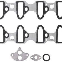 Intake Manifold Gasket Set - Compatible with 4.8L 5.3L 6.0L Chevy Silverado, Suburban, Tahoe, GMC Sierra, Yukon, Savana, Cadillac Escalade - Replace 89060413 MS98016T