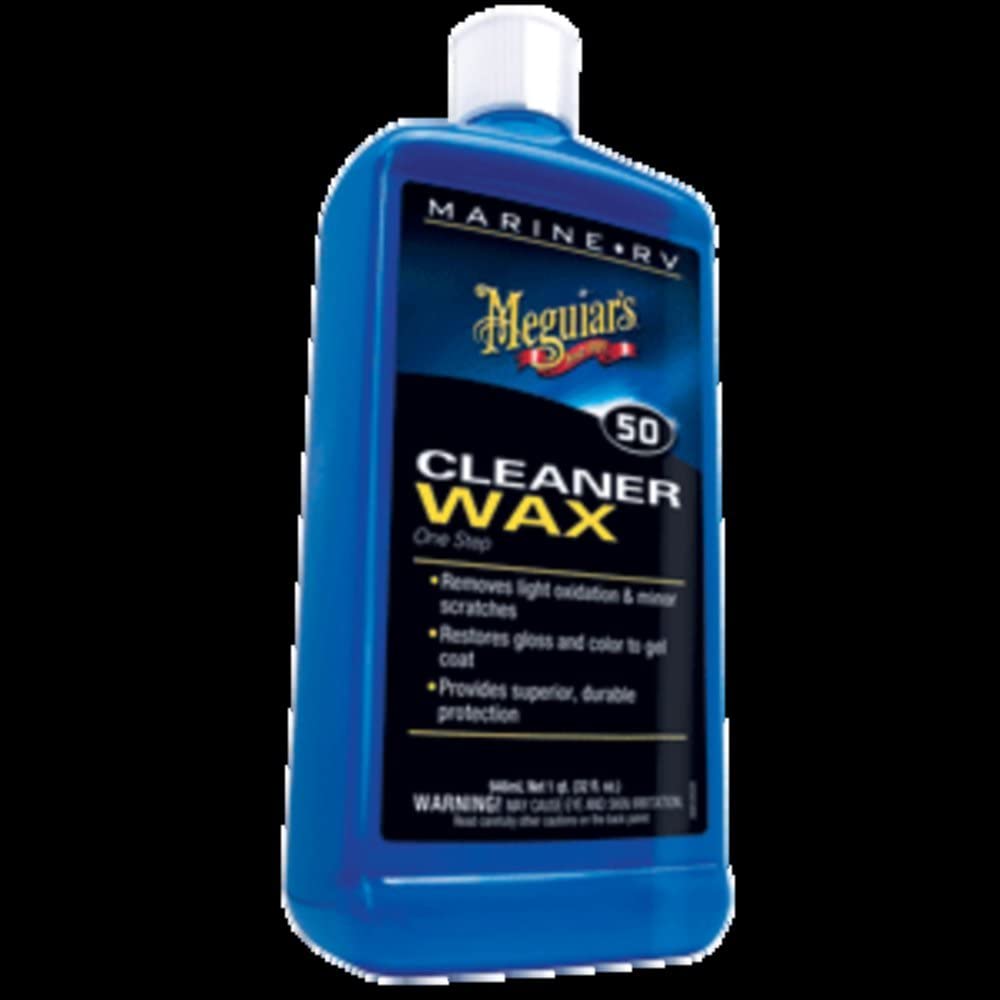 Meguiars Boat/RV Cleaner Wax - Liquid 32oz Marine RV Boating Accessories