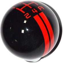 SMKJ 5 Speed Mustang White line Shift Knob Black Car Gear Stick Shift Shifter Knob Automatic Manual Shifter Knob Suitable for Most Transmission Vehicles