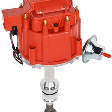 Top Street Performance JM6502R Ford Small Block 221-302 HEI Distributor with Red OEM Cap & 65K Volt Coil