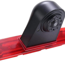 Waterproof Night Vision High Definition Color Rear View Brake Light Third Roof Top Mount Lamp Reverse Backup Camera for Toyota Hiace Commuter Van (Reversing Camera+4.3 '' Rearview Mirror)