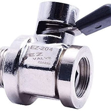EZ-204(3/4"-16 UNF) EZ Oil Drain Valve with removable Straight Hose End(H-002) Combo