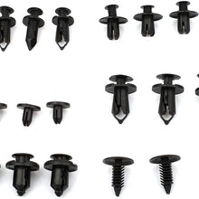 SELEAD 190Pcs Car Retainer Clips Bumper Fastener Rivet Clips Auto Body Clips for GM Ford Toyota Honda