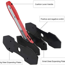 JDMON Brake Piston Caliper,Brake Caliper Press Tool,for Single Twin Quad Piston Disc Brake,360 Degree Swing Ratchet Wrench Spreader Tools,with 2 pcs Steel Plates, Red