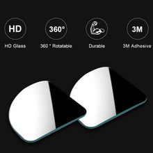 PRETTYGAGA Blind Spot Mirror Frameless Sway Rotate Wide Angle Rear View Mirror HD Glass Fan Shape Pack of 2