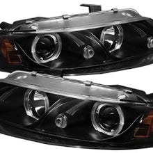 Spyder 5009678 Dodge Avenger 2Dr 97-00 / Chrysler Sebring 2Dr 97-00 Projector Headlights - LED Halo - LED (Replaceable LEDs) - Black - High H1 (Included) - Low H1 (Included)