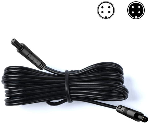 Collyon (4-pin 10ft) Dash Cam Backup Camera Rear View Mirror Camera Recorder Cablefor Backup Camera Rear View Camera Extension Cord