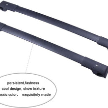 OCPTY Roof Rack Cargobar Carrier For Subaru Crosstrek 2016-2017,for Subaru Impreza 2012-2016,for Subaru XV Crosstrek 2013-2015 Rooftop Luggage Crossbars - Fits Side Rails Models ONLY