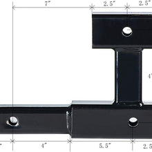 HiTow Dual Receiver Extender Trailer Towing Hitch Extension(GTW 5,000 lbs)