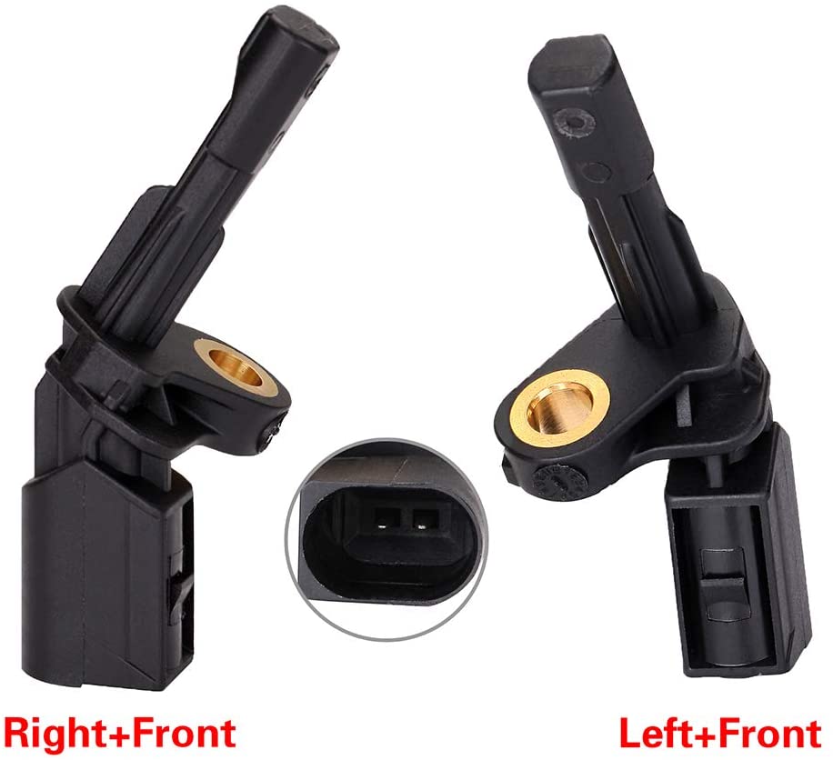 FINDAUTO 2PCS Left & Right & Rear ABS Wheel Speed Sensor ALS468 ALS469 fit for 2009-2012 2014 VW CC 2008-2009 Audi TT 2009-2013 Audi A3 2009-2011 Audi A3 Quattro