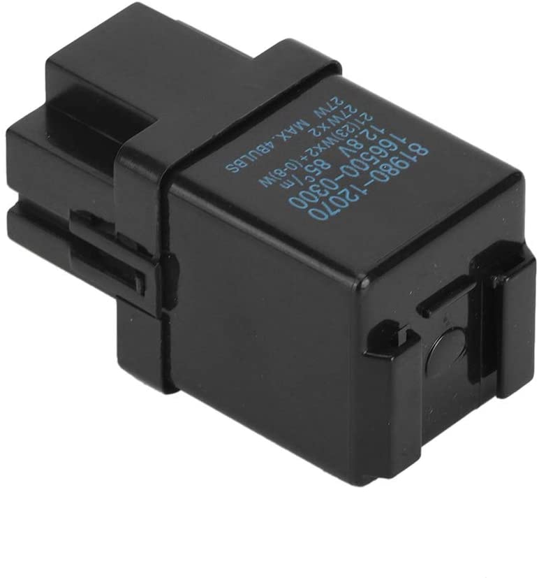 Electronic Flasher Relay, 3 Pin Replacement Flasher Relay for Bulb LED Turn Signal, 81980-12070