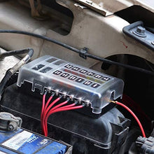 12V 24V Blade Fuse Box Holder 12/6 Ways Modified Fuse Box Terminal Block with LED Warning Light for Car Boat Marine Trike (Color : 6 Ways)