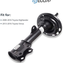 Shocks Struts,ECCPP Rear Pair Shock Absorbers Strut Kits Compatible with 2008 2009 2010 2011 2012 2013 2014 2015 2016 Toyota Highlander,2013 2014 2015 2016 Toyota Venza 339216 72485 339217 72486