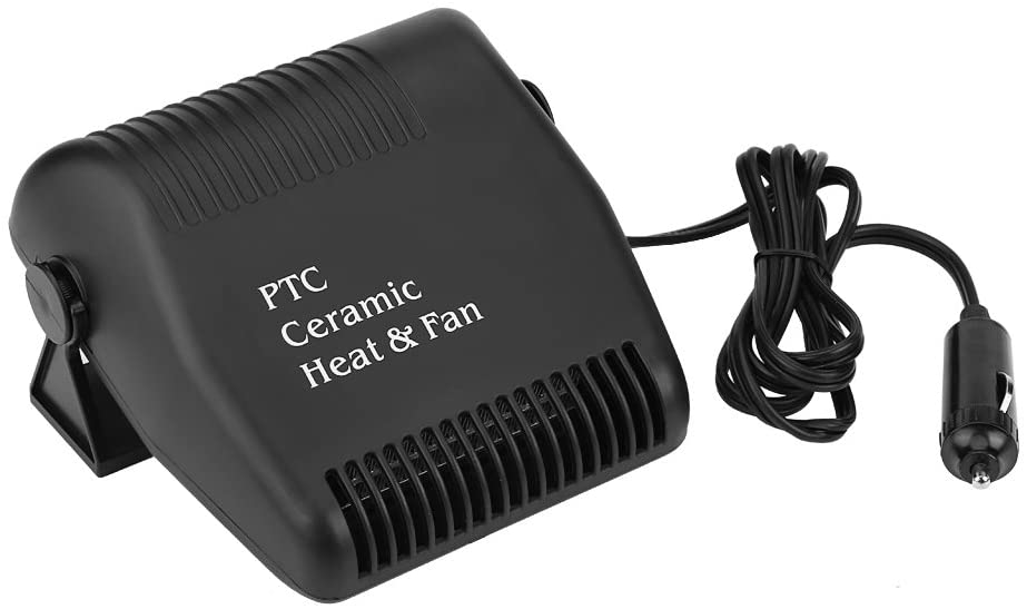 Car Heater Defroster,12V Cooling Fan Heater 2 in 1 Portable Fast Heating Low Noise Car Ceramic Heating Windshield Defroster Demister