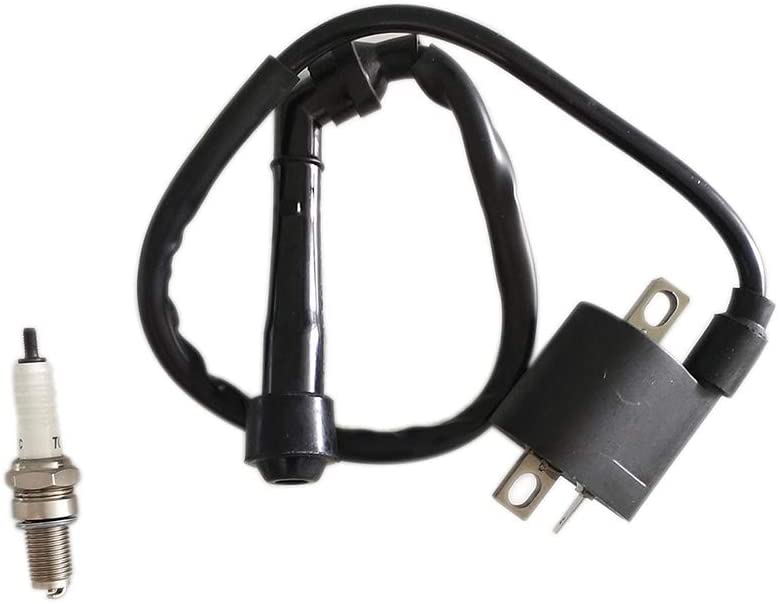 JEM&JULES CW1-X01 Ignition Coil Spark Plug for Yamaha Raptor 660R 2001 2003 2004 2005 Polaris Trail Boss 330 2001 2003 2004 2005 2006 2007 2008 2009 2010 2011