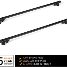 ROADFAR Roof Rack Aluminum 50" Top Rail Carries Luggage Carrier Fit for 2007-2011 for Jeep Patriot Sport Utility 4-door Baggage Rail Crossbars with Lock