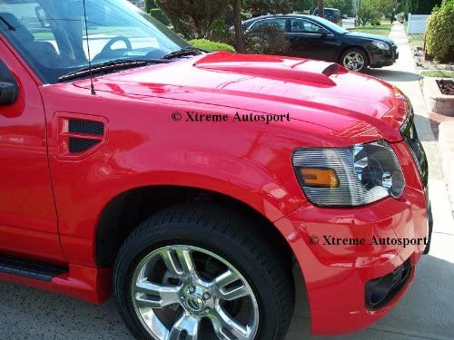 Xtreme Autosport Unpainted Hood Scoop Compatible with 1991-2010 Ford Explorer and Sport Trac (Including Adrenalin) by MrHoodScoop HS009
