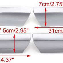 4pcs Silver Black Roof Rack Rail End Cover Shell Replace for Toyota Highlander XU40 2008 2009 2010 2011 2012 2013 (Silver)