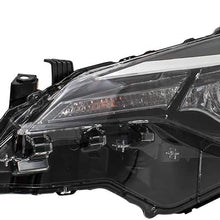 BROCK Pair Set Headlights Headlamp w/Integrated LED Daytime Running Lights Replacement for 17-19 Toyota Corolla 8115002M70 8111002M70