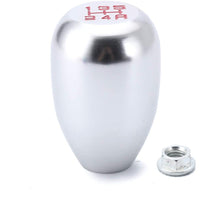 Gear Stick Shift Knob 6 Speed Shifter Knobs Silver M10x1.5 Screw On Aluminum (Silver)