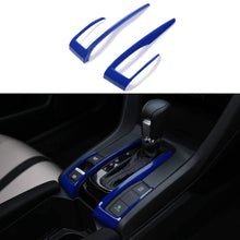 Thenice for 10th Gen Civic ABS Plastic Gear Box Trims CVT Automatic Transmission Shift Boots Decoration Stickers for Honda Civic 2021 2020 2019 2018 2017 2016 -Blue