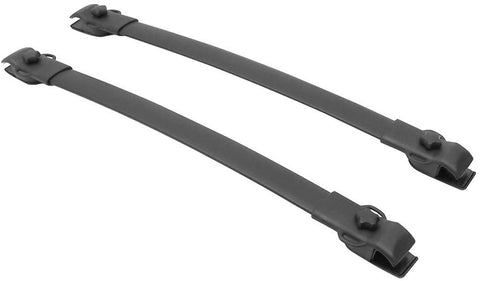 IKON MOTORSPORTS, Roof Rack Cross Bars Compatible With 2011-2020 Toyota Sienna, Factory Style Aluminum Black Pair Luggage Carrier, 2012 2013 2014 2015 2016 2017 2018 2019