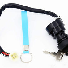 QAZAKY Ignition Key Switch Replacement for Yamaha YFM80 YFM100 YFA125 YFM225 YFM250 YFM350 YFZ350 Badger Champ Breeze Moto-4 Banshee Big Bear Warrior 80 100 125 350 YFM350FW YFM350ER YFM350X