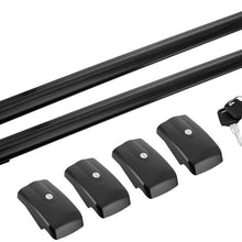 MotorFansClub Roof Rack Cross Bars Fit for Compatible with Mercedes Benz W166 M ML250 ML500 ML350 ML550 GLE 2013-2018 Crossbar Baggage Luggage Rack Aluminum