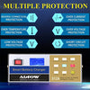 ADPOW Automotive Smart Battery Charger 12V 24V 12A Automatic Car Battery Maintainer Intelligent Pulse Repair for Boat Marine Truck Lawn Mower Deep Cycle Battery with Terminal Clean Brush