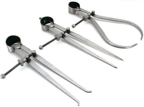 Uniq World Wide 3 Inside Outside Divider Calipers Machinist Tool Set 12