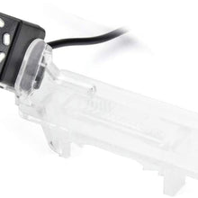 eHANGO Car Rear View Camera with 4 Pin to RCA Cable Bracket License Plate Lights Housing Mount for Mercedes Benz Smart/Smart Fortwo/Smart ED/Smart ForJeremy (8 LED)