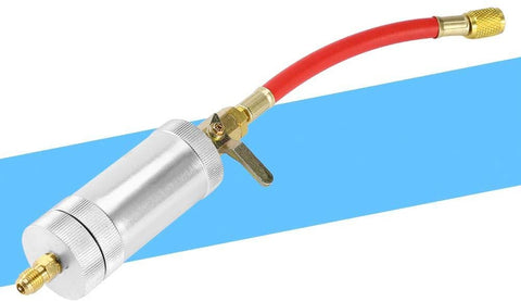 Gorgeri 1/4SAE R134 2 oz Oil Injector R134A R12 R22 Car A/C AC Oil&Dye oz Injection Tool