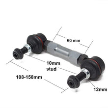 Godspeed SB-TR-60-10 Godspeed SB-TR-60-10 Adjustable Sway Bar End Links, Universal Fit With 108-158mm, 10mm Stud