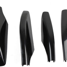 TBvechi Roof Rack Leg Cover for Original Car Luggage Rack, 4Pcs Black ABS Roof Rack Bar Rail End Protection Cover Shell for Toyota Land Cruiser Prado Fj120 2003-2009