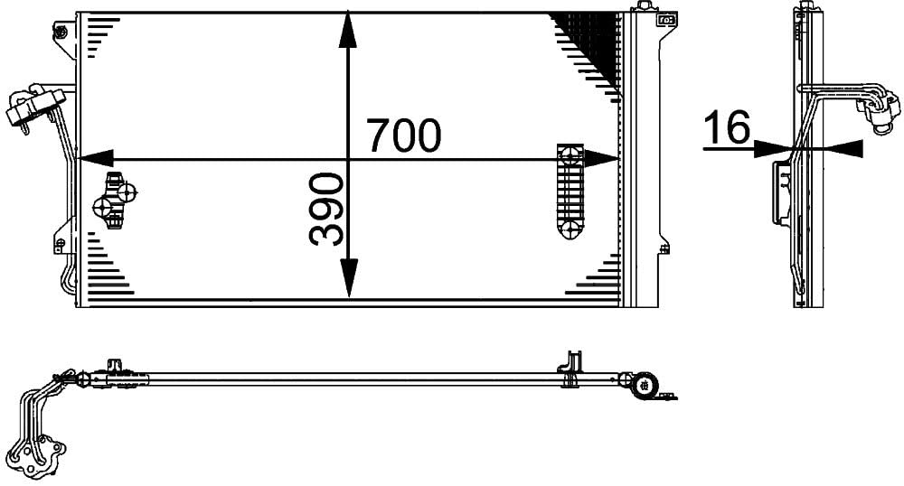 MAHLE Behr AC 659 000P A/C Condenser