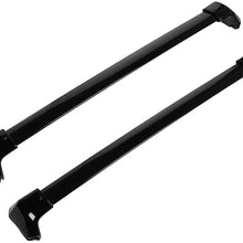 ANGLEWIDE Roof Rack Crossbars Fit For Honda CR-V 2012-2016 Rooftop Carries Luggage Carrier - Max Load 165LBS,Black