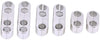 Keenso 7mm / 8mm Spark Plug Wire Separators Divider Looms Ignition Wire Separators Holders for Chevy Ford & Mopar (Silver SI-A0730)