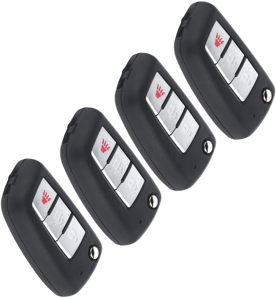 OCPTY 4X Uncut Keyless Entry Remote Control Key Fob Transmitter Replacement fit for 14-18 Nissan Rogue ADP12548301S
