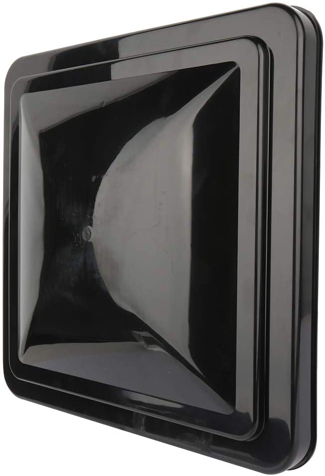 Liftstrut Roof Vent Cover fit for RV Trailer Camper Motorhome VL200-B Black 90112-C 14 x 14 Vent Lid kit 1 pac Easy Install Fresh Air Rain Vent Lid Ventilation