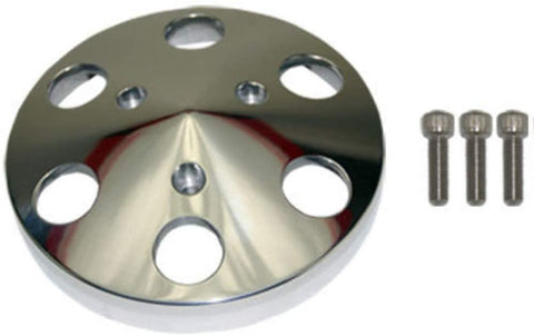 Pirate Mfg Plolished Aluminum Sanden 508 Style A/C Air Compressor Clutch Cover Faceplate