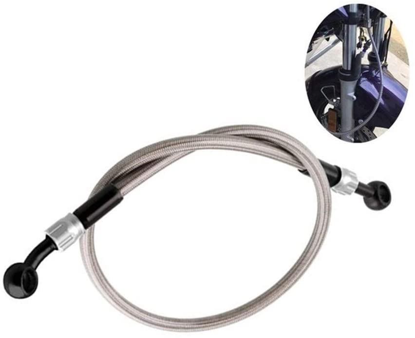 Weiyang Brake Oil Pipe Motorcycle Modified Brake Oil Pipe Electric Vehicle Universal Brake Hose 570mm/22.44in Motocycle Brake (Color : Gray) (Gray)