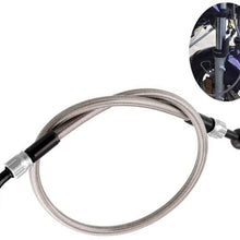 Weiyang Brake Oil Pipe Motorcycle Modified Brake Oil Pipe Electric Vehicle Universal Brake Hose 570mm/22.44in Motocycle Brake (Color : Gray) (Gray)