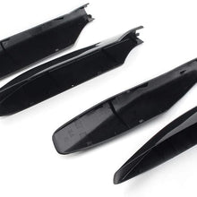 Three T 4pcs Roof Rack Cover Rail End Protection Leg Cover Shell Cap Replacement Fit for Toyota Land Cruiser Prado FJ120 2003-2009